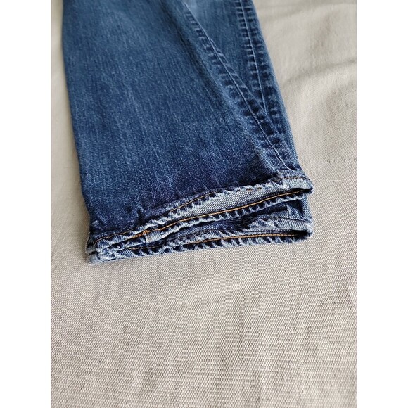 J Crew Mens 32x29 Jeans Urban Slim Fit Straight Cotton Distressed Mid Rise Blue - Picture 13 of 16